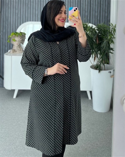مانتو کریشه طرحدار کد 03